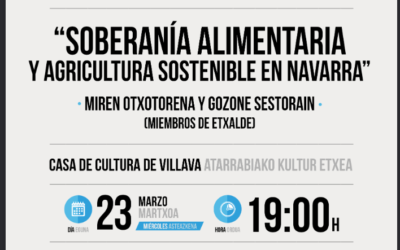 Sobenaría alimentaria y agricultura sostenible en Navarra